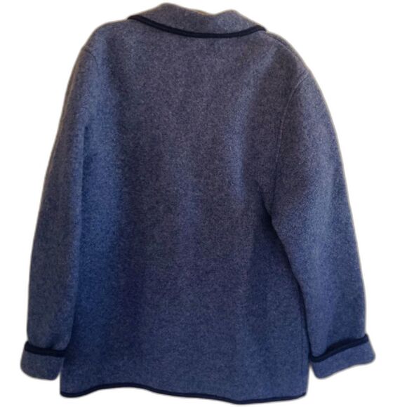 Giesswein Tyrol pure wool grey Austrian traditional jacket wool gray EU 40 US 10 - Picture 3 of 10